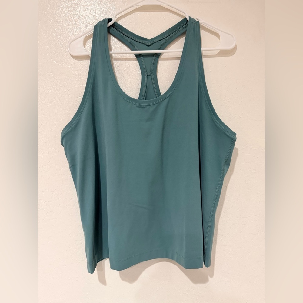 Lululemon Green Cool Racerback Short Tank Top*Nulu size 12-14